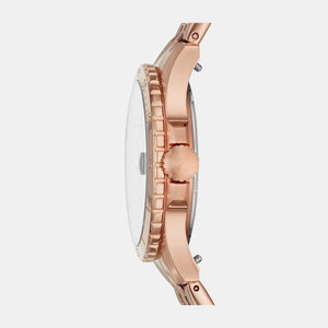 Fb-01 Women Quartz Rose Gold Dial Analog Stainless Steel Watch ES4748