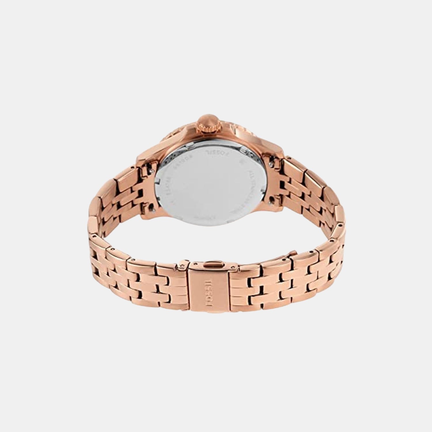 Fb-01 Women Quartz Rose Gold Dial Analog Stainless Steel Watch ES4748