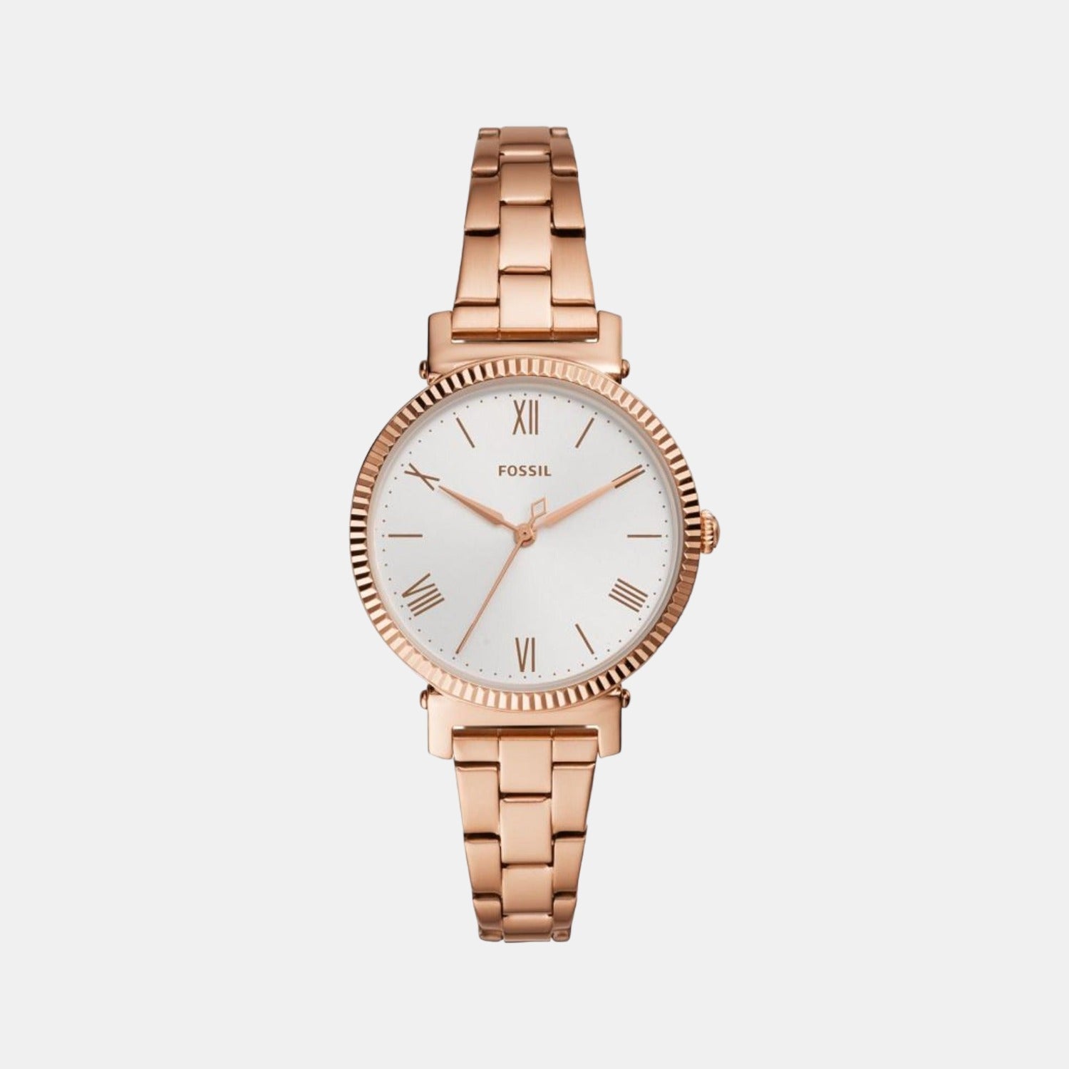 Daisy 3 Hand Women Quartz Silver Dial Analog Stainless Steel Watch ES4791