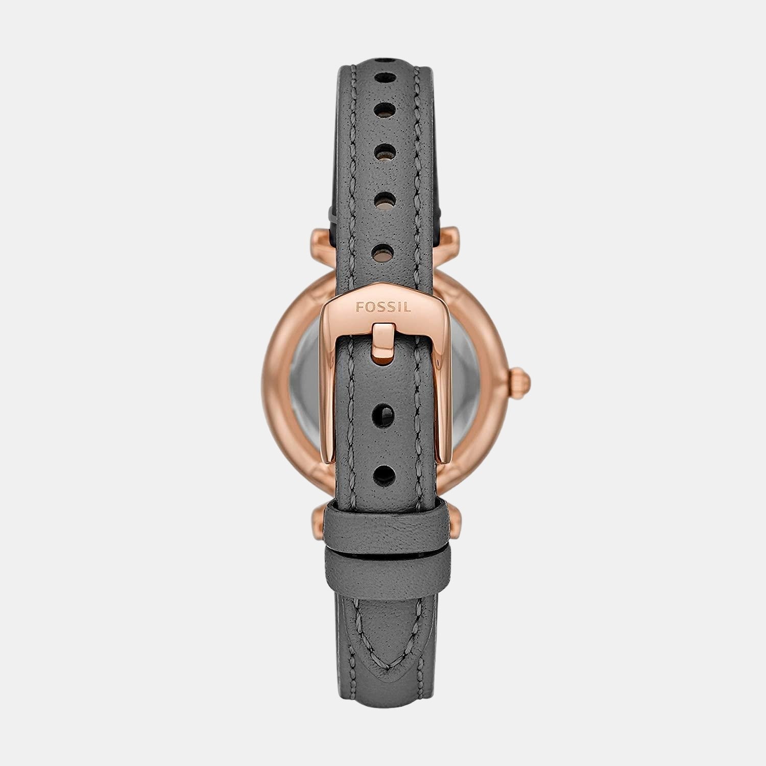 Carlie Mini Women Quartz Grey Dial Analog Leather Watch ES5068