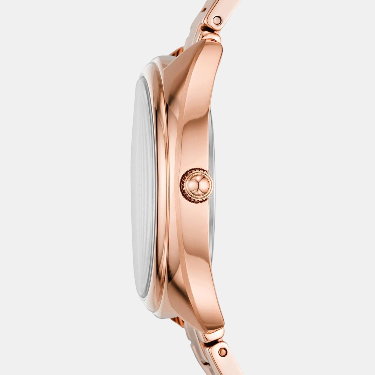 Gabby Women Quartz Rose Gold Dial Analog Stainless Steel Watch ES5070