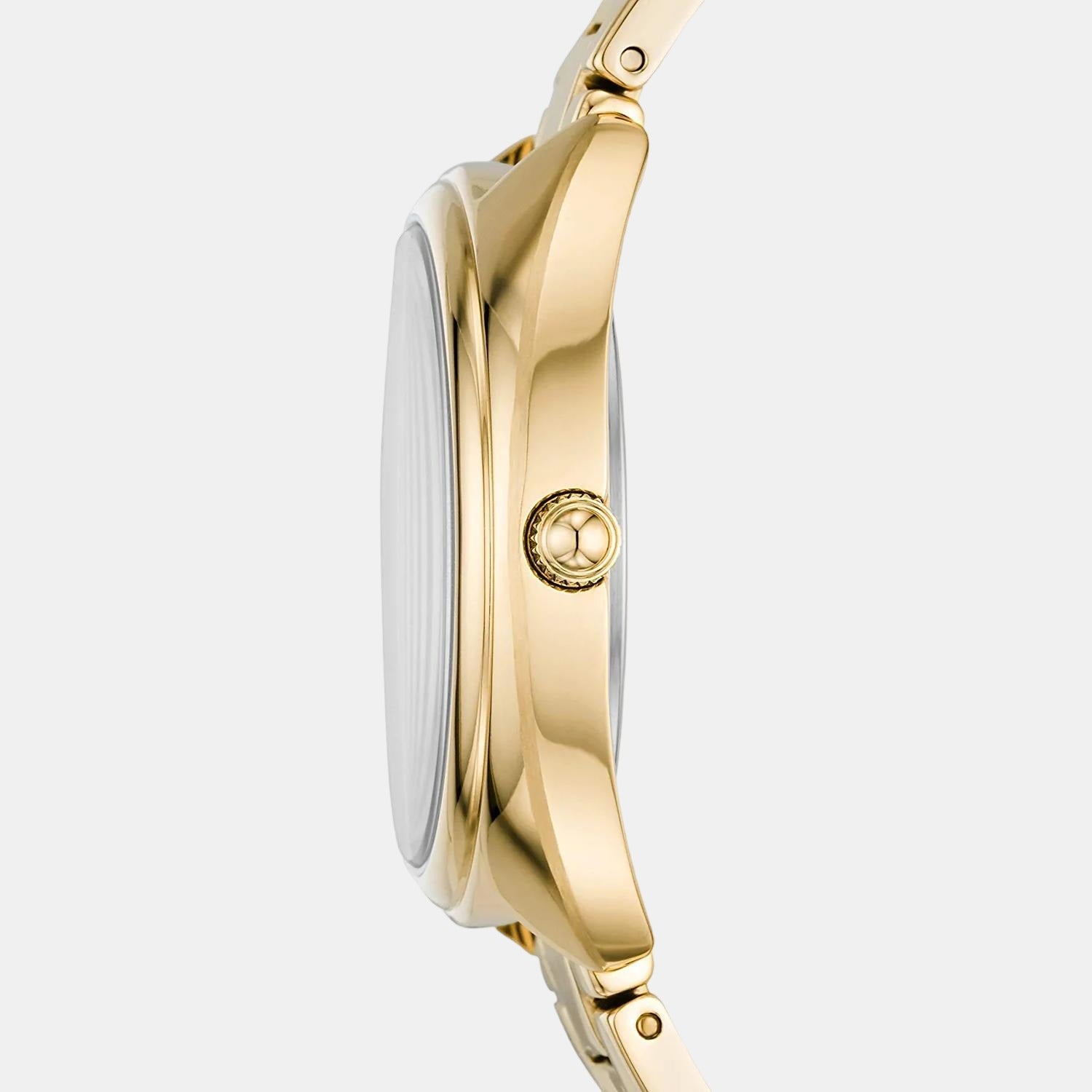Gabby Women Quartz Gold Dial Analog Stainless Steel Watch ES5071