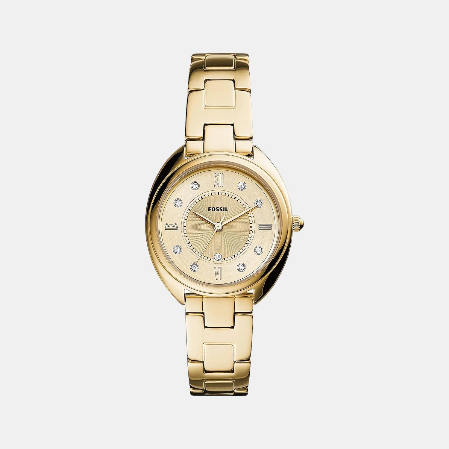Gabby Women Quartz Gold Dial Analog Stainless Steel Watch ES5071