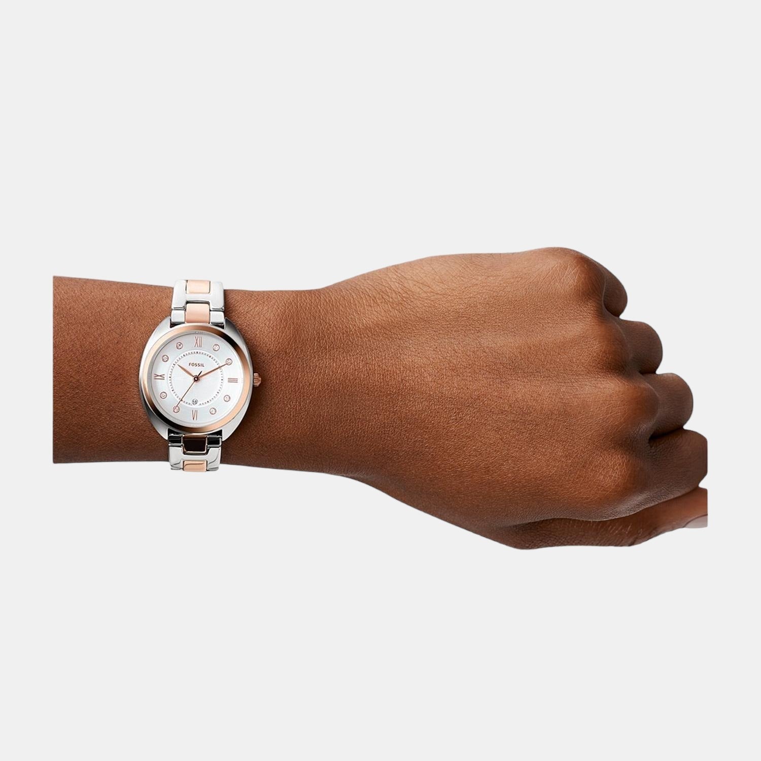Gabby Women Quartz White Dial Analog Stainless Steel Watch ES5072