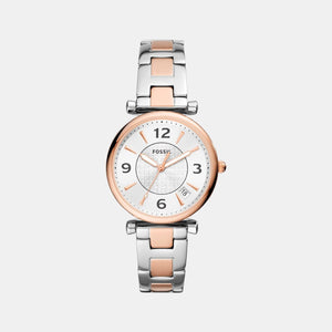 Carlie Women Quartz Silver Dial Analog Stainless Steel Watch ES5156