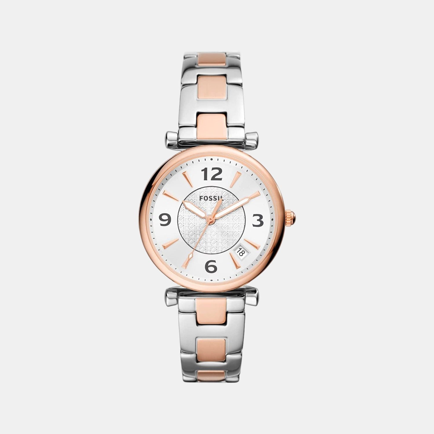 Carlie Women Quartz Silver Dial Analog Stainless Steel Watch ES5156