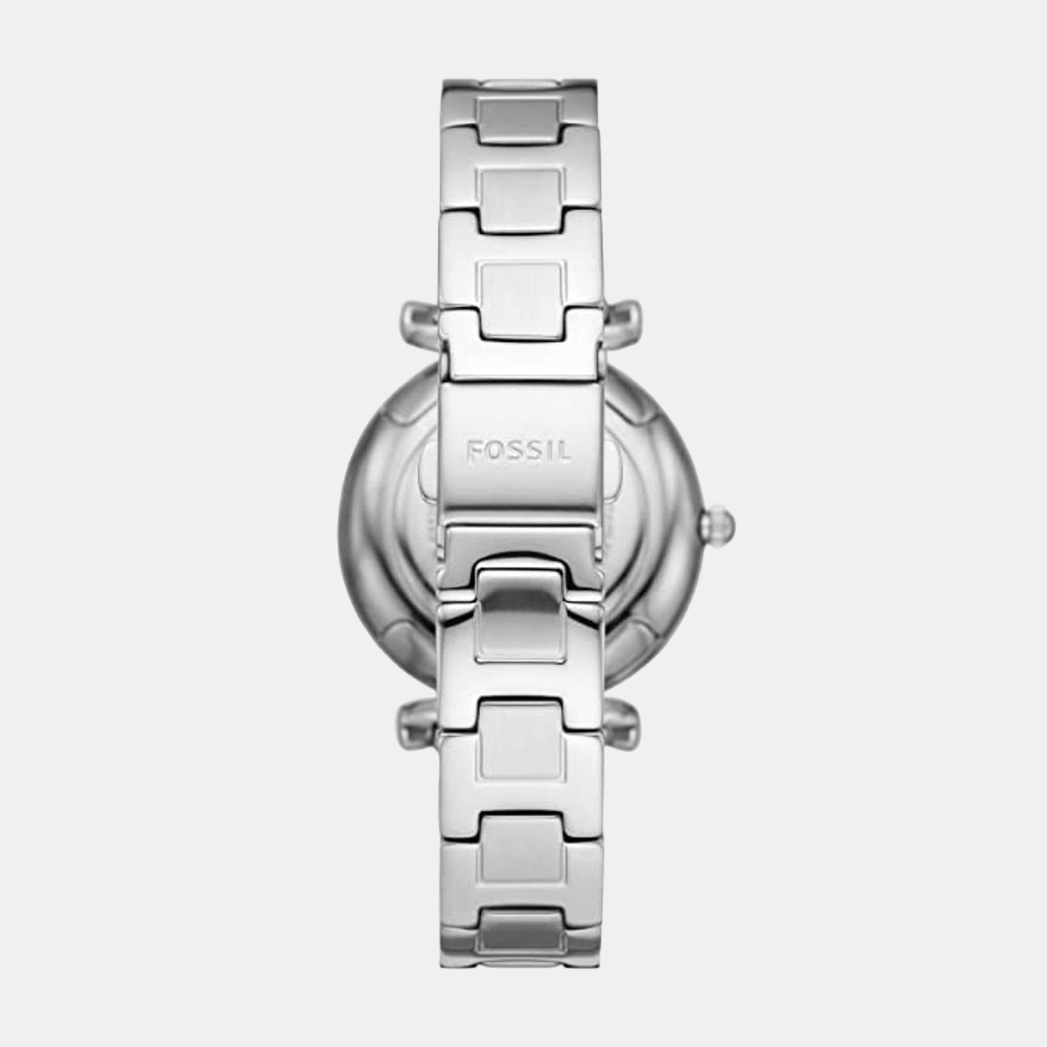 Carlie Women Quartz Green Dial Analog Stainless Steel Watch ES5157