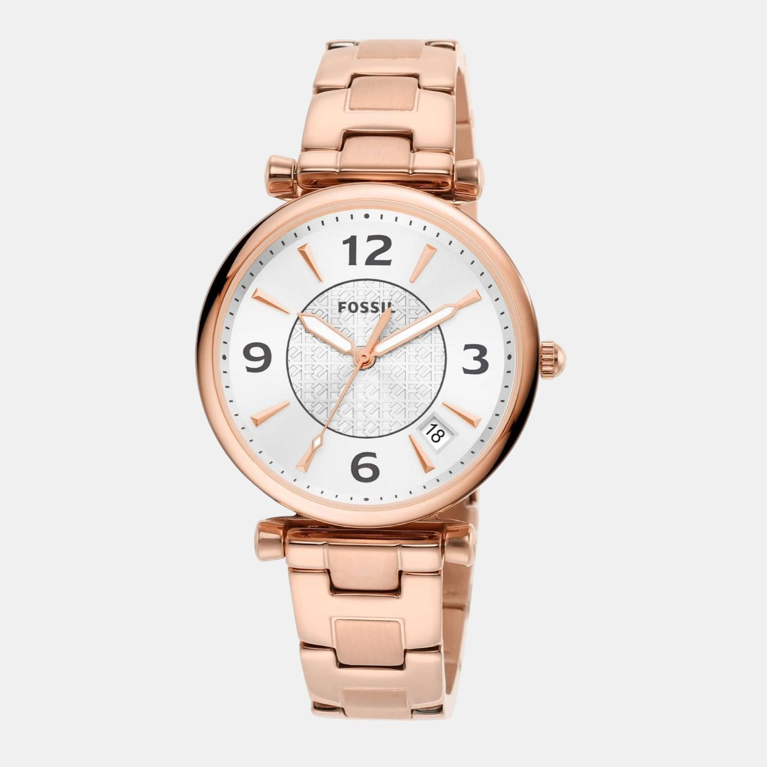 Carlie Women Quartz Silver Dial Analog Stainless Steel Watch ES5158