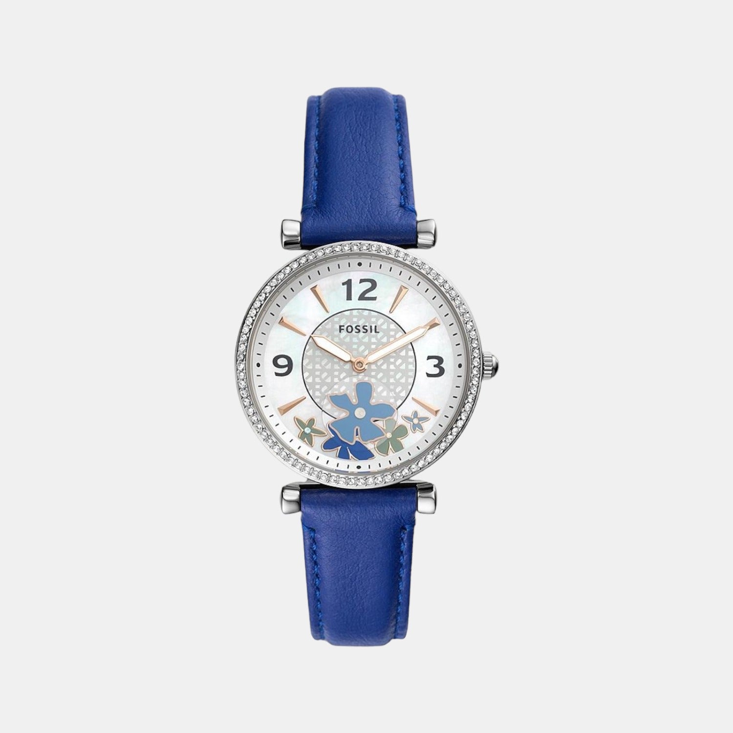 Carlie Women Quartz White Dial Analog Leather Watch ES5188