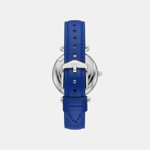 Carlie Women Quartz White Dial Analog Leather Watch ES5188