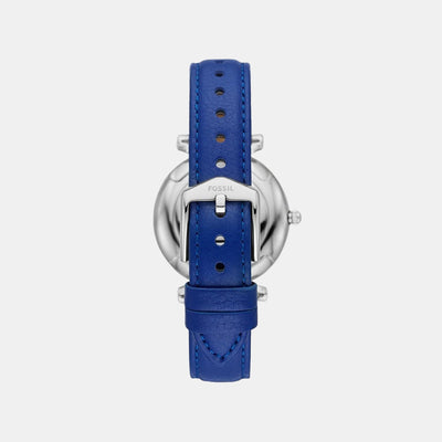 Carlie Women Quartz White Dial Analog Leather Watch ES5188