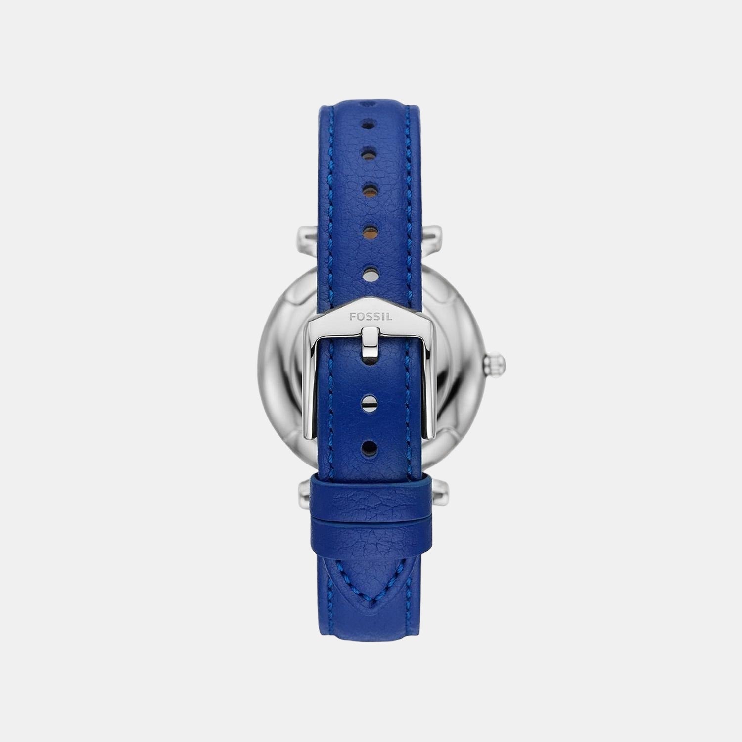Carlie Women Quartz White Dial Analog Leather Watch ES5188