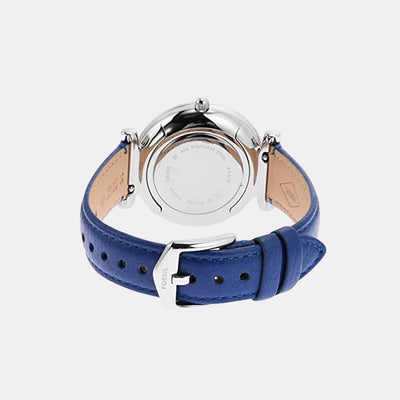 Carlie Women Quartz White Dial Analog Leather Watch ES5188