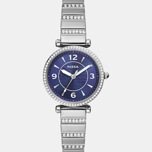 Carlie Women Quartz Blue Dial Analog Stainless Steel Watch ES5190