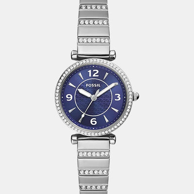 Carlie Women Quartz Blue Dial Analog Stainless Steel Watch ES5190