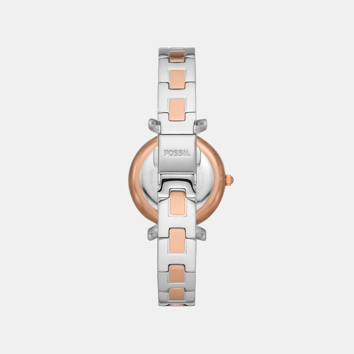Carlie Women Quartz Silver Dial Analog Stainless Steel Watch ES5201