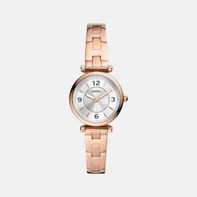 Carlie Women Quartz Silver Dial Analog Stainless Steel Watch ES5202