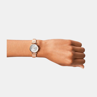Carlie Women Quartz Silver Dial Analog Stainless Steel Watch ES5202