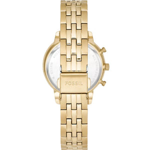 Fossil Neutra Women's Gold Dial & Gold Chain Watch