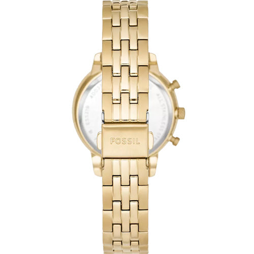 Fossil Neutra Women's Gold Dial & Gold Chain Watch