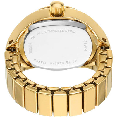 Fossil Ring Gold Dial Unisex 15mm