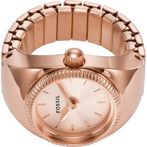 Fossil Ring Rose Dial Unisex 15mm