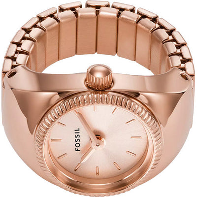 Fossil Ring Rose Dial Unisex 15mm