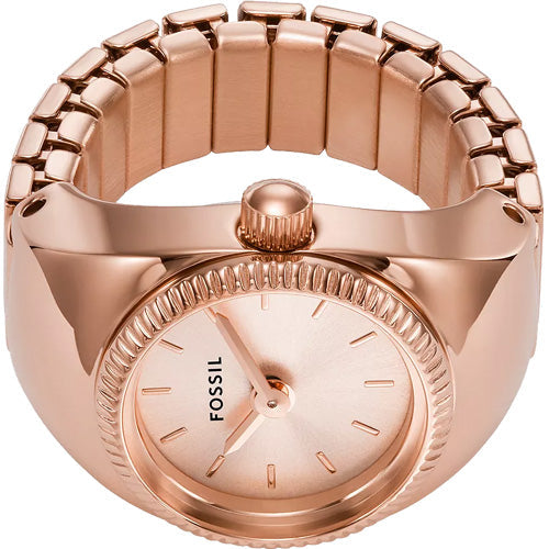 Fossil Ring Rose Dial Unisex 15mm