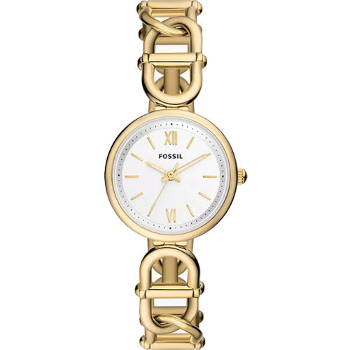 Fossil Carlie Silver Dial Women 30mm