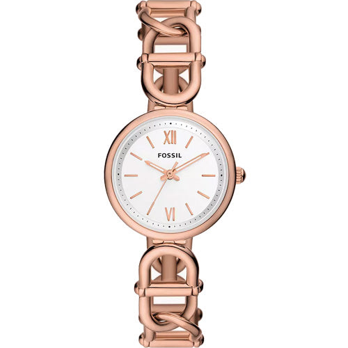 Fossil Carlie Silver Dial Women 30mm