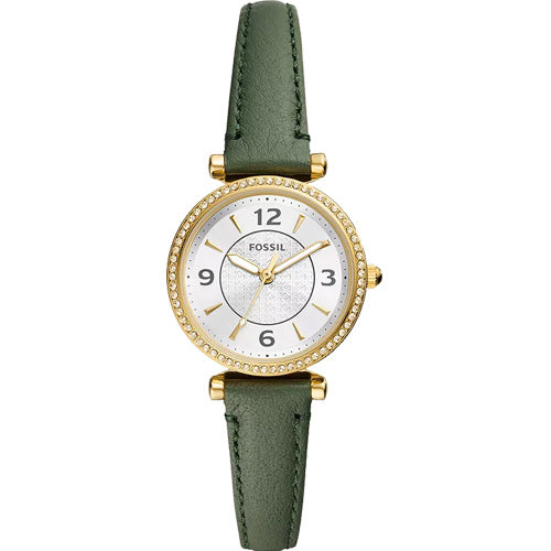 Fossil Carlie Silver Dial Women 28mm