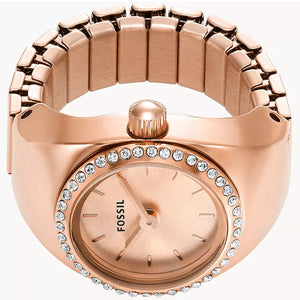Fossil Ring Rose Gold Dial Unisex 15mm ES5320