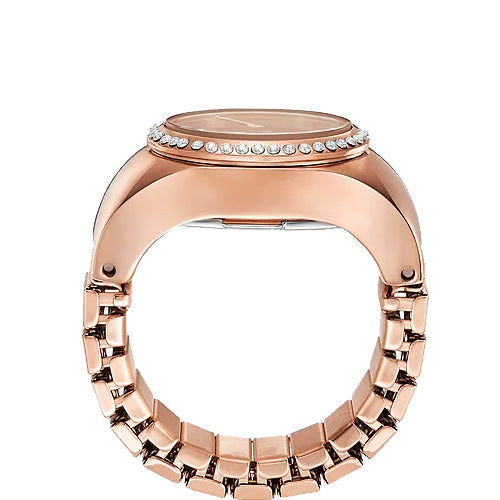Fossil Ring Rose Gold Dial Unisex 15mm ES5320