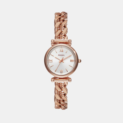 Carlie Women Quartz Silver Dial Analog Stainless Steel Watch ES5330