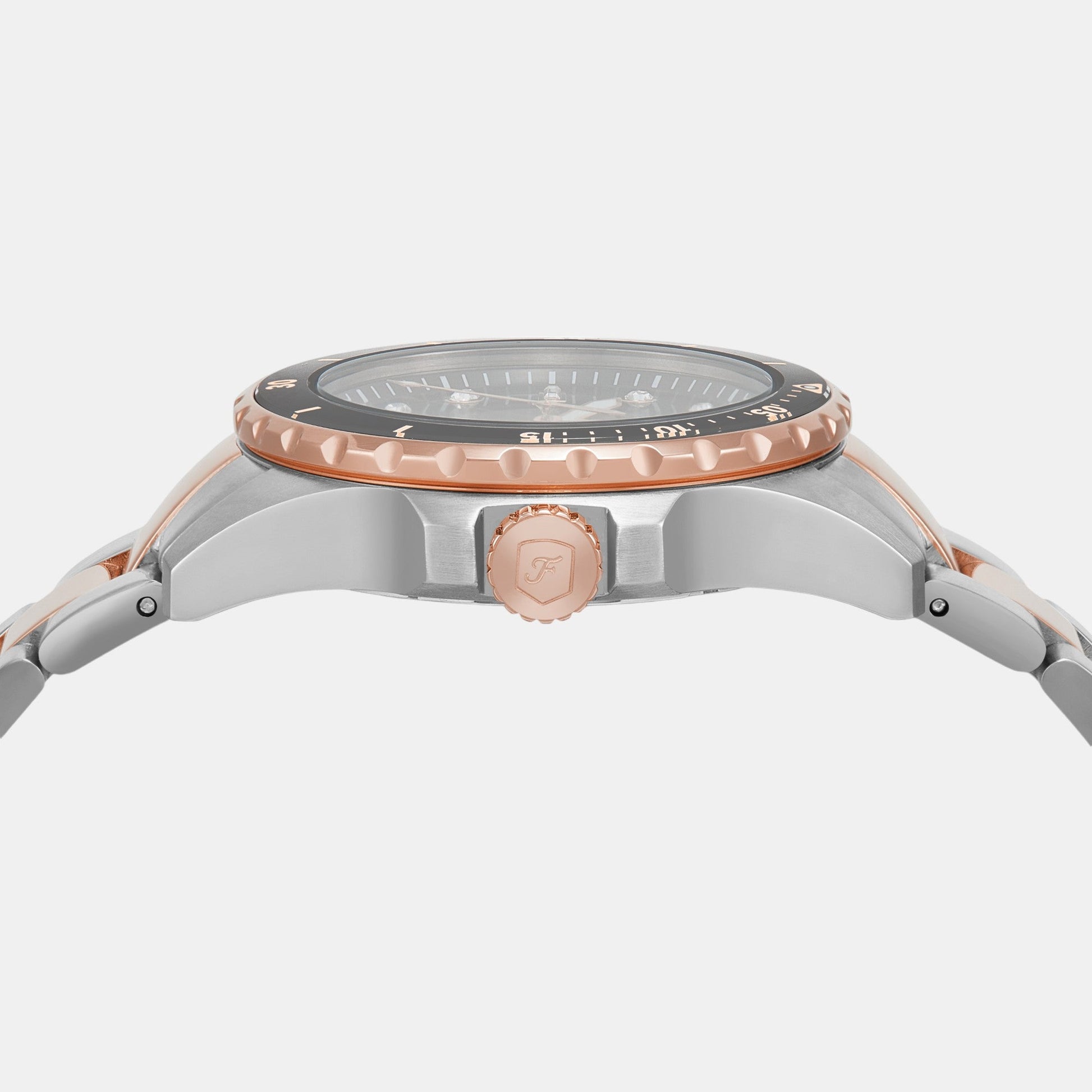 Fossil Blue Dive Women Quartz Grey Dial Analog Stainless Steel Watch ES5348