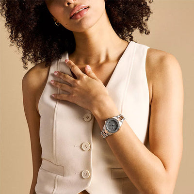 Fossil Blue Dive Grey Dial Women 36mm