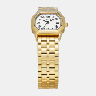 Harlow Women Quartz Cream Dial Analog Stainless Steel Watch ES5361