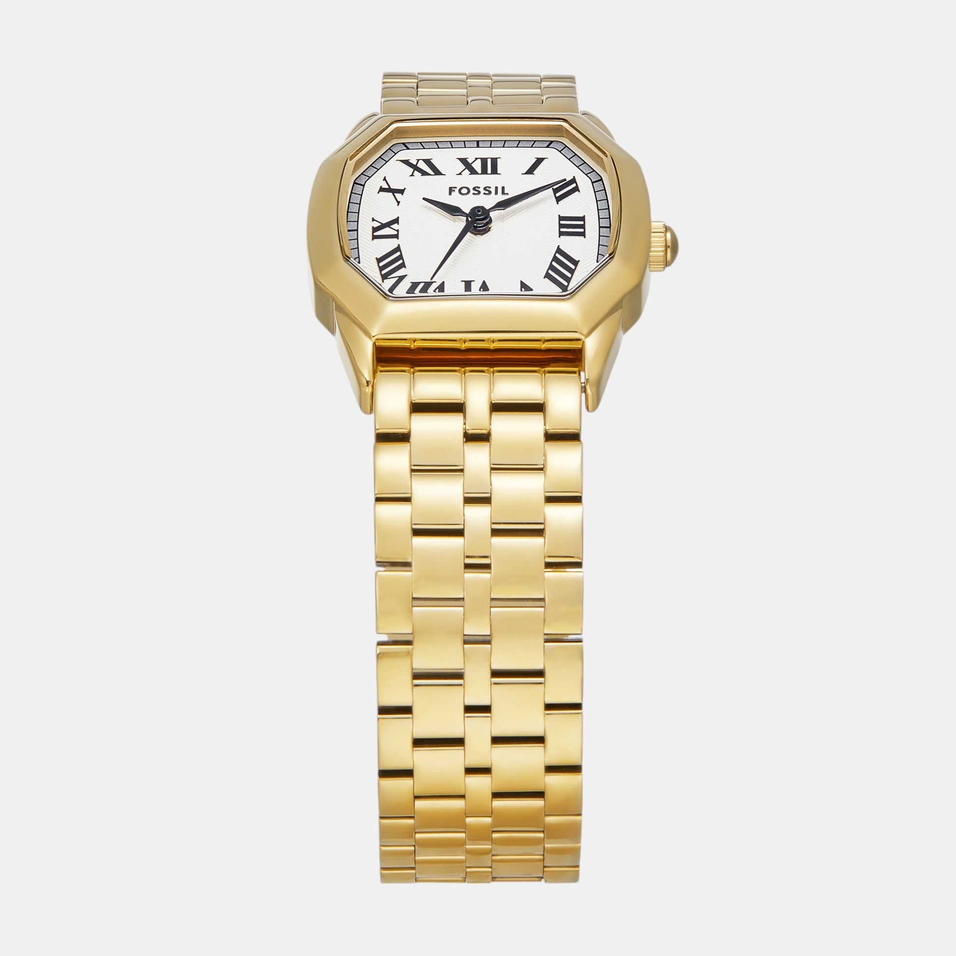 Harlow Women Quartz Cream Dial Analog Stainless Steel Watch ES5361