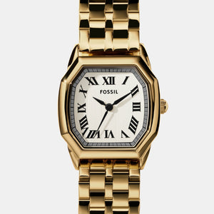 Harlow Women Quartz Cream Dial Analog Stainless Steel Watch ES5361