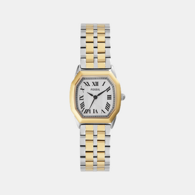 Harlow Women Quartz Cream Dial Analog Stainless Steel Watch ES5362