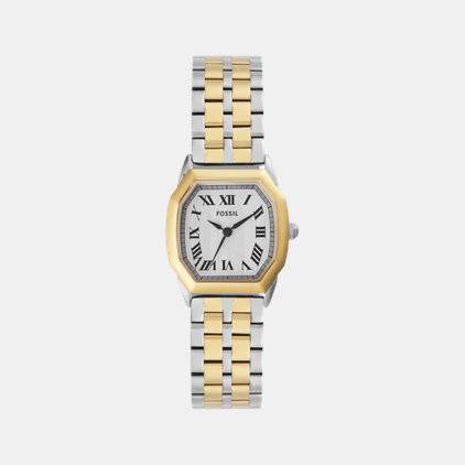 Harlow Women Quartz Cream Dial Analog Stainless Steel Watch ES5362