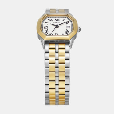 Harlow Women Quartz Cream Dial Analog Stainless Steel Watch ES5362