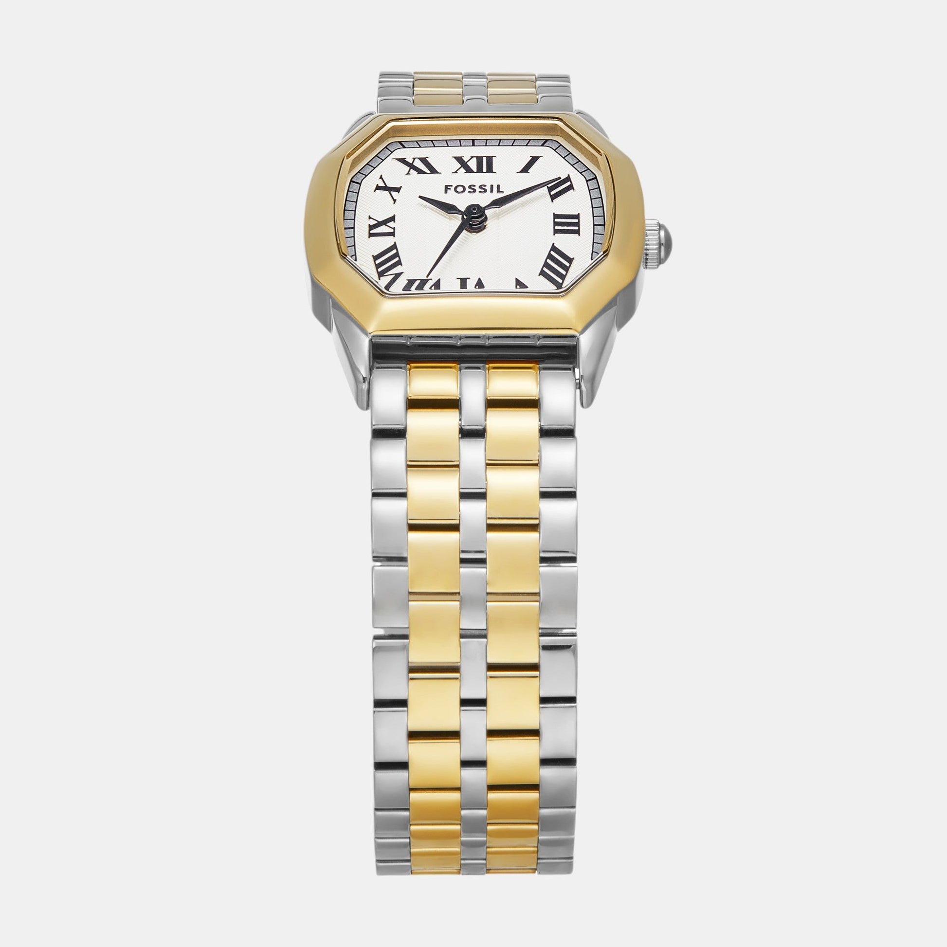 Harlow Women Quartz Cream Dial Analog Stainless Steel Watch ES5362