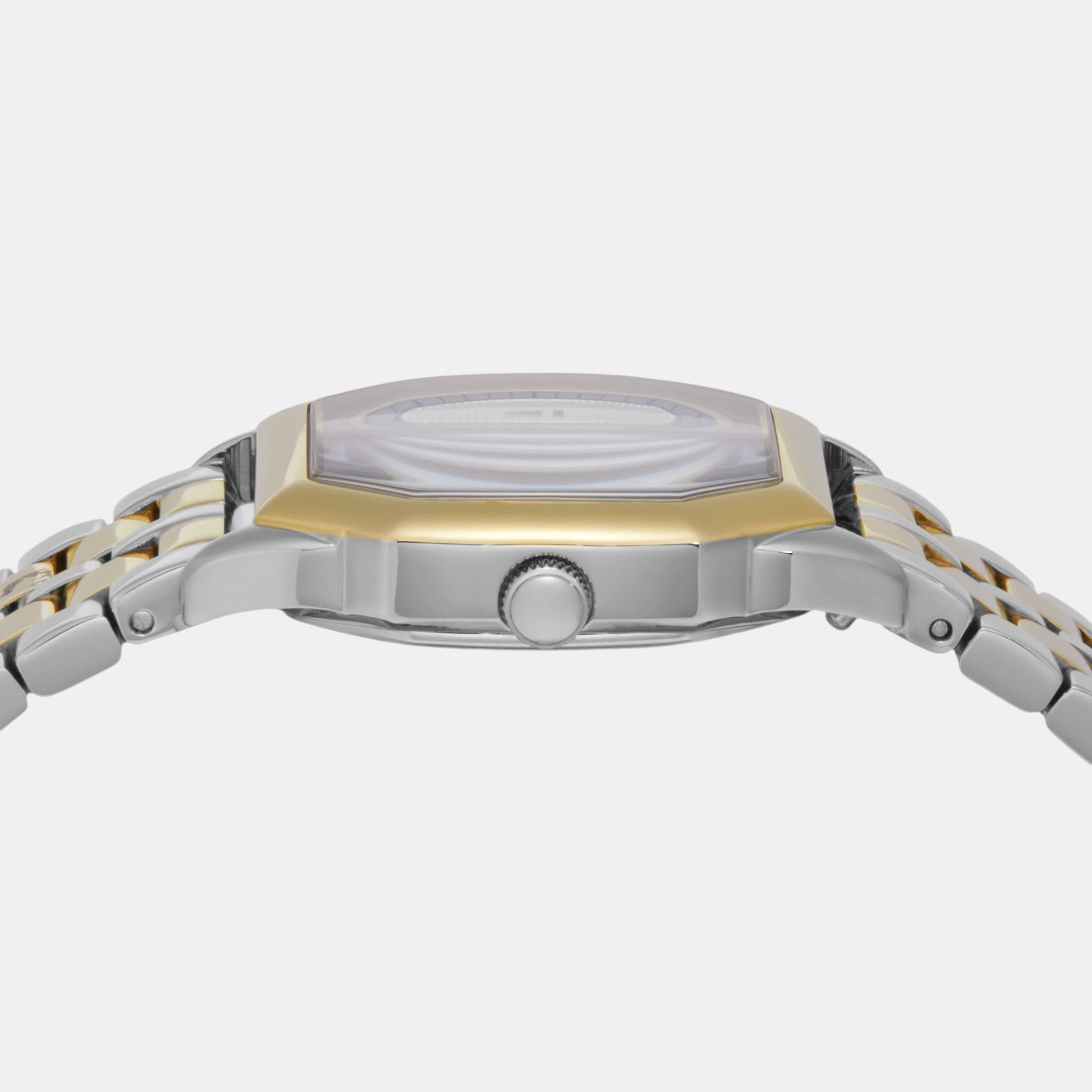 Harlow Women Quartz Cream Dial Analog Stainless Steel Watch ES5362