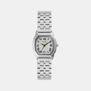 Harlow Women Quartz Cream Dial Analog Stainless Steel Watch ES5363