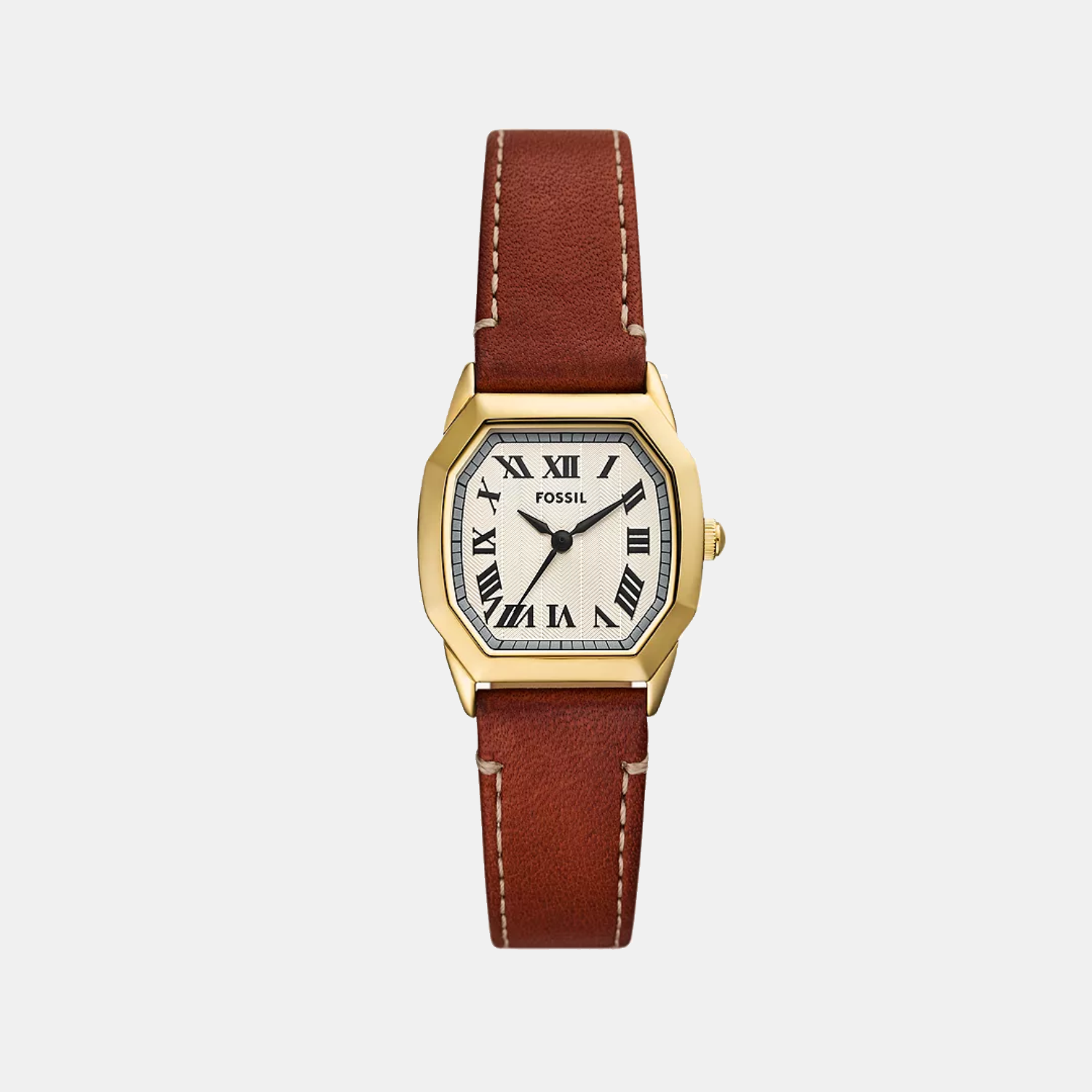 Harlow Women Quartz Cream Dial Analog Leather Watch ES5364