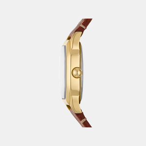 Harlow Women Quartz Cream Dial Analog Leather Watch ES5364