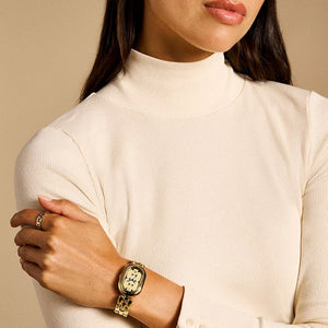 Fossil Sloan Gold Dial Women 24mm ES5380