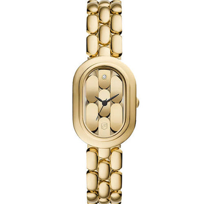 Fossil Sloan Gold Dial Women 24mm ES5380