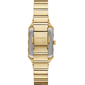 Fossil Raquel Gold Dial Women 23mm ES5389